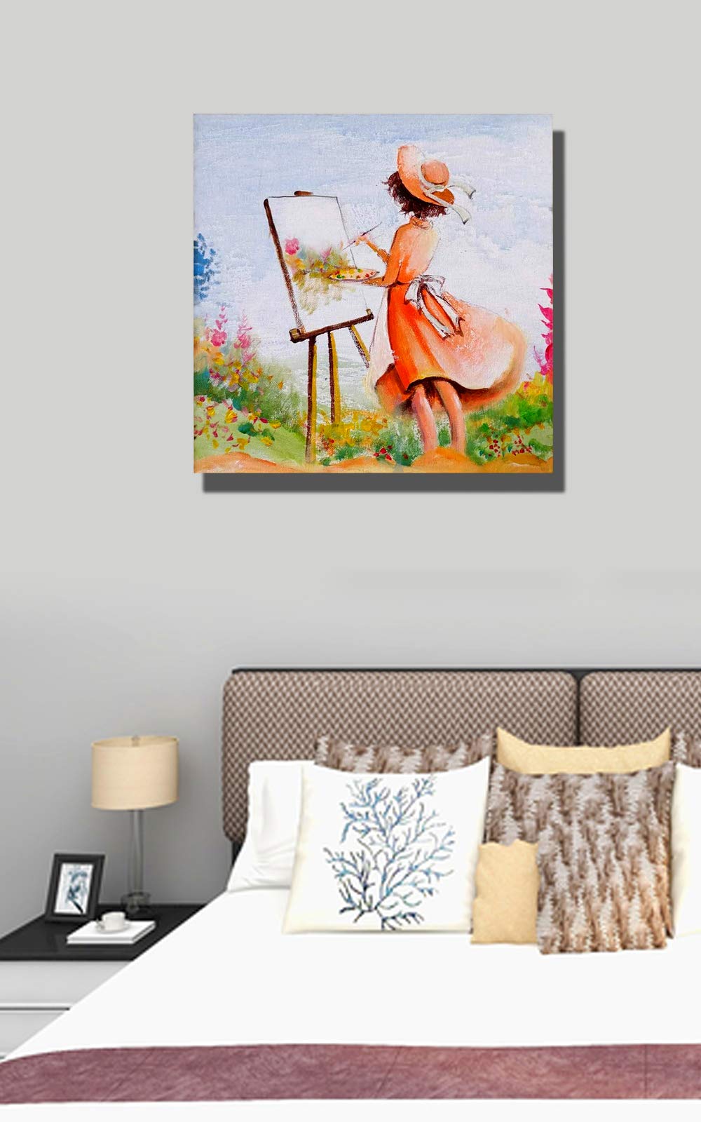 Amazon.co.jp: Yixiartと言うプロのアーティストの手描きの油絵、壁画